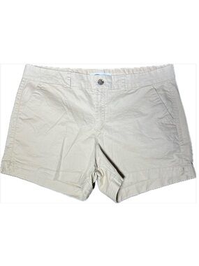 Old Navy Khaki Everyday Shorts Mid Rise Chino Size 16